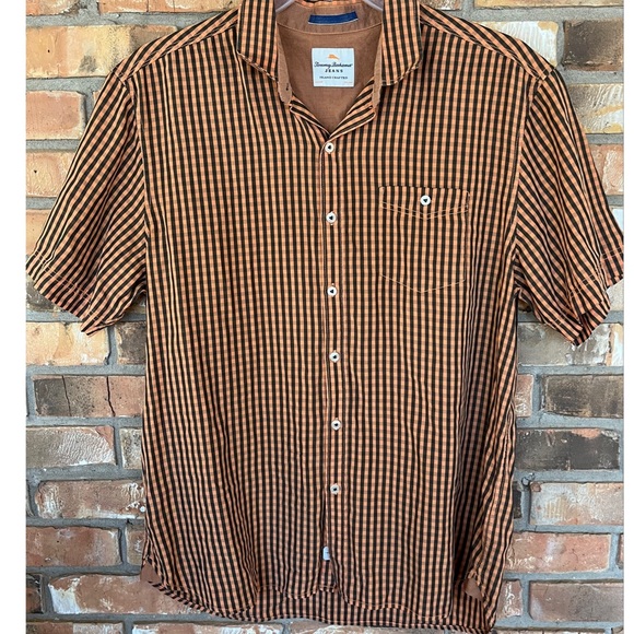 Tommy Bahama Jeans Men’s Island Crafted Short Sleeve Button Down Shirt Large - Picture 1 of 8